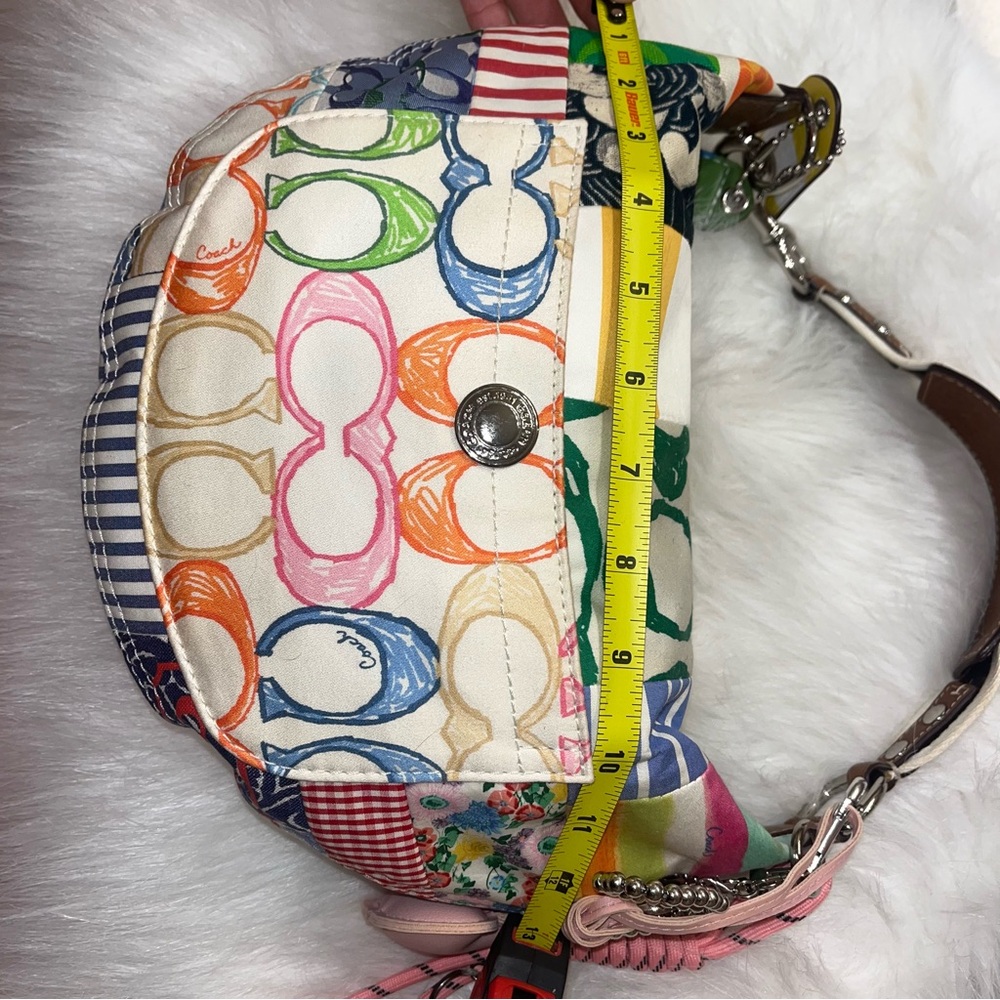 Small Coach Colorful Patchwork Women's Bag - Picture 9 of 11
